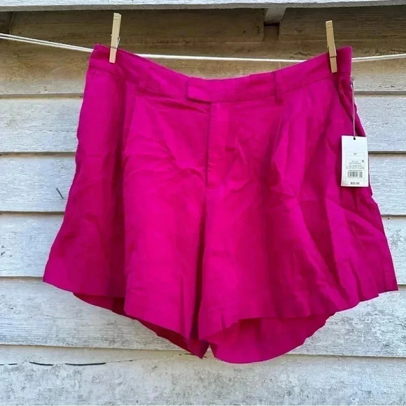 A New Day Hot Pink Linen Shorts size17 - Picture 1 of 3